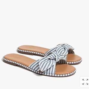 🎉J.Crew🎉Striped knot slide sandals🎉